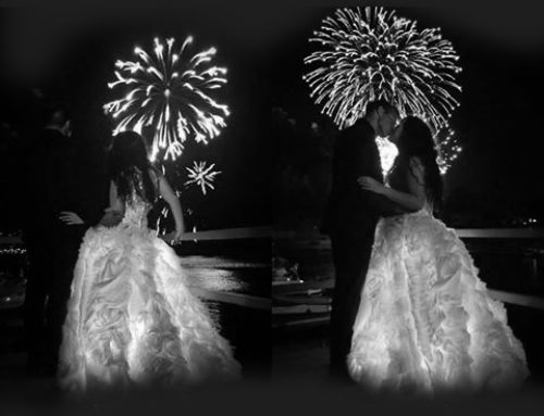 After surviving 9/11, this girl chose to sparkle and shine and light up the world in a dress filled with lights for her 4th of July Wedding!